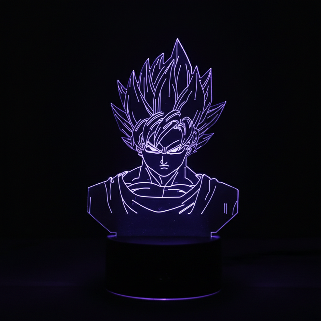 Lámpara LED Acrílica Dragon Ball